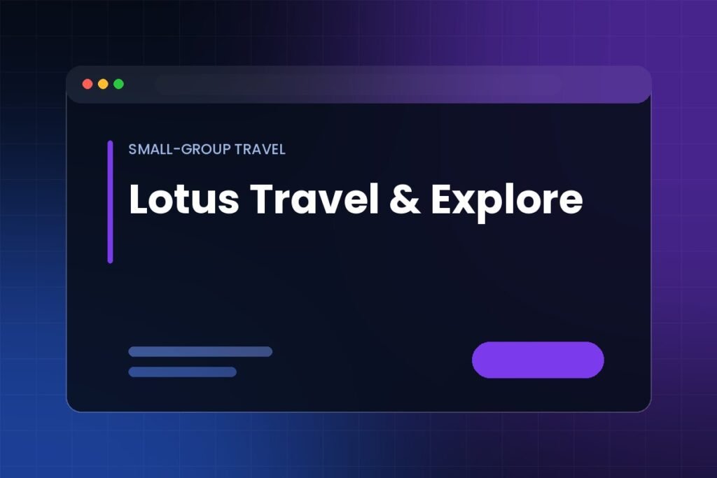 Lotus Travel & Explore website project