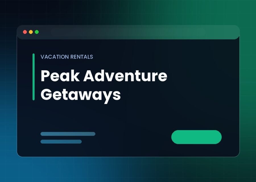 Peak Adventure Getaways website project