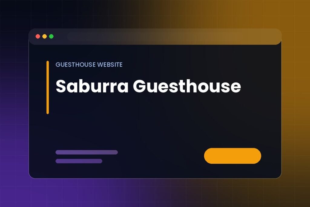 Saburra Guesthouse website project