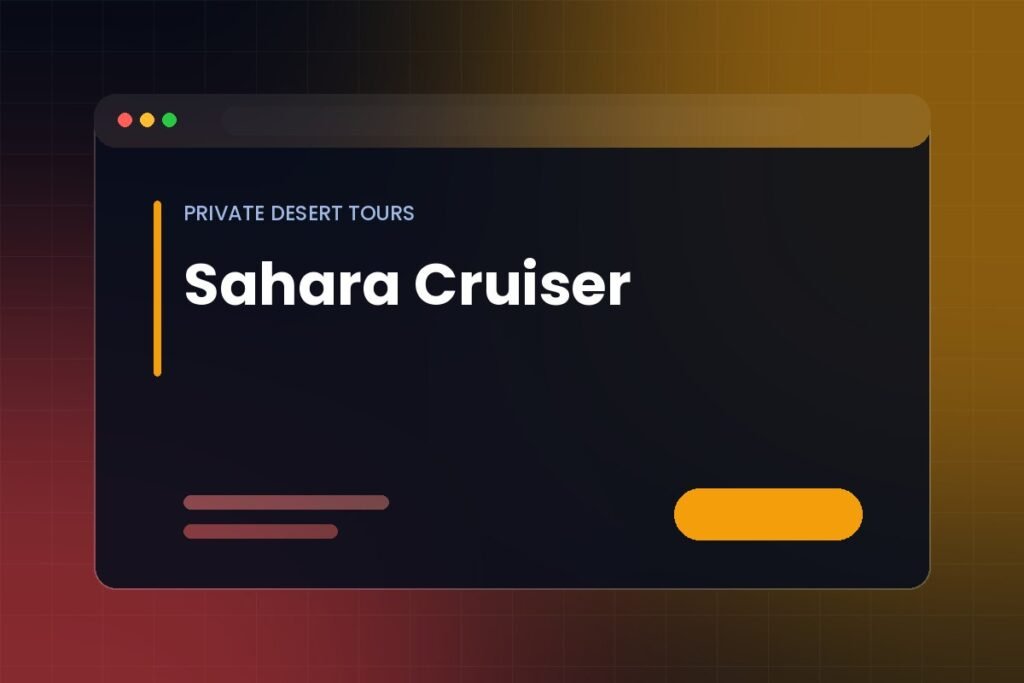 Sahara Cruiser website project