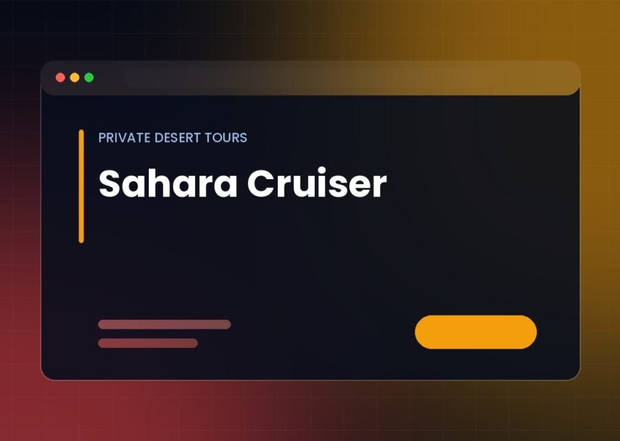 Sahara Cruiser website project